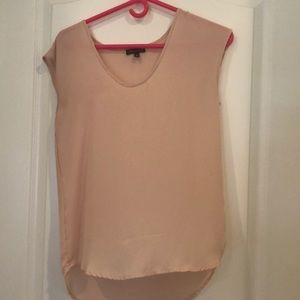 Light pink scoop neck blouse